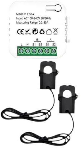 KTUXZCI Medidor de energía Inteligente Medidor Digital de Consumo de energía Eficiente en Patrones de Consumo de Simplifica la gestión de Inteligente WiFi