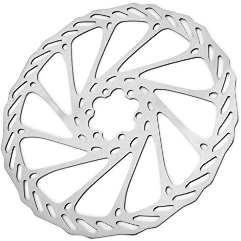 Cykelbromsskiva, 4 storlekar rostskyddande rostfritt stål cykelbromsbelägg bromsdel cykeltillbehör utbyte (203 mm)