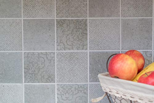 Mosaikfliese Shabby Chic Optik Keramik Retro Vintage grau frostbeständig Abrieb 3 für WAND BAD WC DUSCHE KÜCHE FLIESENSPIEGEL THEKENVERKLEIDUNG BADEWANNENVERKLEIDUNG | 10 Mosaikmatten