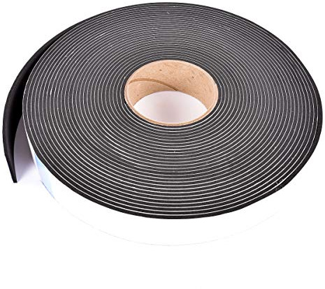 Sponge Neoprene Stripping W/Adhesive 1-1/2in Wide X 1/8in Thick X 50ft Long
