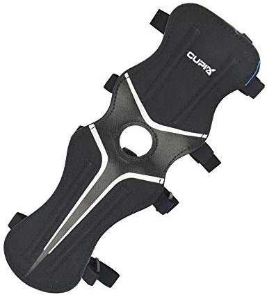 SHARROW Bogenschießen Armschutz Lang Armschoner mit 4 Verstellbaren Trägern Armstulpe Bogensport Zubehör (Schwarz)