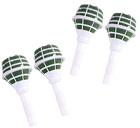 8pcs Bouquet Bridal White The Wedding Arranging Floral Handle Supplies Foam Floral Holders Green Party Bride Cup Flower Arrangement Handle Flower Base Wedding Flowers Bridesmaid