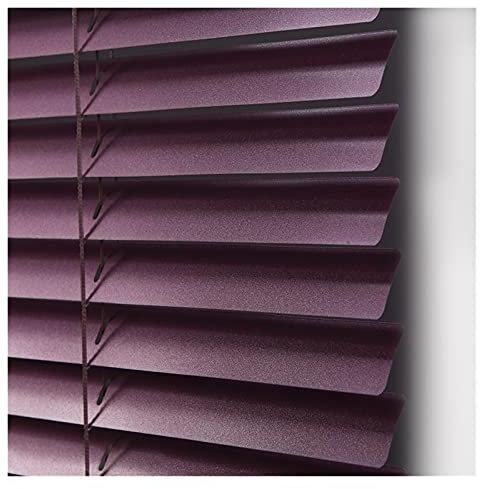 HWF Jalousien Lila Blackout Jalousie, Aluminium Horizontale Lamelle Lichtfilterung, Wasserdicht Küche Badezimmertüren Fenster Sonnenschutz, 60cm/80cm/100cm/120cm/140cm breit