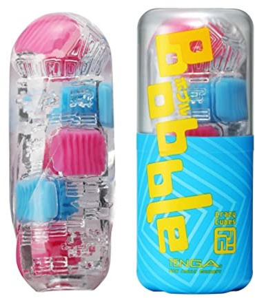 TENGA BOBBLE CRAZY CUBES - Wiederverwendbarer Masturbator - Sleeve für Männer - Hygienisches Sexspielzeug - Intensive Stimualtion und leichte Reinigung