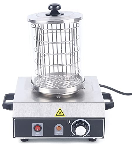 Hot Dog - Máquina para perros calientes (acero inoxidable, 220 V, 50 HZ, 350 W, temperatura 0-85 °C, catering de cocina