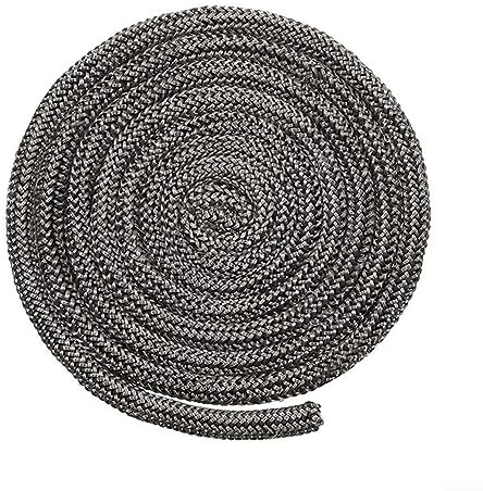 Emiif Joint de corde en fibre de verre pour poêle à bois, poêle à bois, joint de porte coupe-feu, 12 mm de diamètre, accessoires de cheminée (3 m)