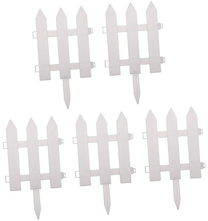 ORFOFE 5sätze Teiliges Gartenzaun Kunststoff Dekorativer Stabiler Und Zaun Für Blumenbeete Gartenaccessoires Für Terrassen Und Höfe