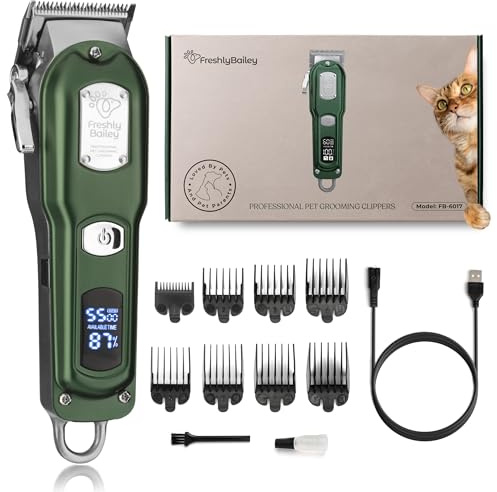 Freshly Bailey Cat Razor Low Noise - Matte Fur Eliminator - Grooming Razor and Grooming Razor for Cats with Hair