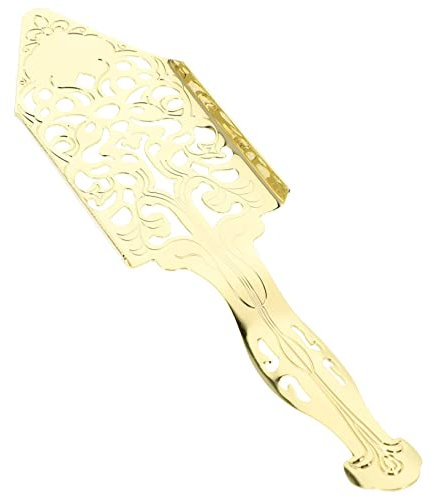 Mikinona Multi-use Absinthe Spoon and Cube Sugar Filter Scoop Stainless Steel Gold Absinthe Dripper Hollow Design Bar Accessory