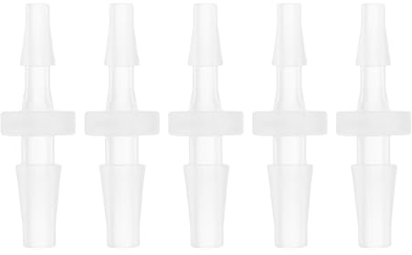 HEROFFIX 5 Stück Klar Kunststoff Schlauchstutzen Für Aquarium Verbinder | Geeignet Für Schlauch ID 3/32 Bis 1/8, Für Schwimmbad, Brunnen, Tropfbewässerung, Brandneu, 2.4X3.2Mm Innen Durchmesser.
