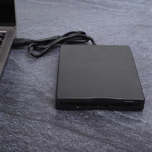 SENECESLI Diskettenleser, 3,5 Zoll Externes USB Diskettenlaufwerk für PC Laptop Desktop, Kompatibel mit 10/8/7 Vista XP ME 2000 SE 98, Tragbarer Diskettenleser