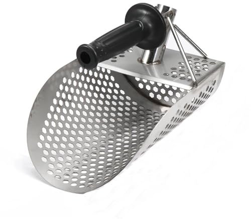 MNEVZX Metalldetektor Sandschaufel für die Metalldetektion, robuster Metalldetektor für Strandfunde, Schaufelausrüstung, Gartengeräte Tragbar Metallsuchgerät(Model 1)