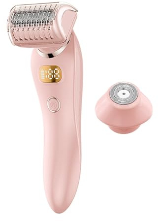 Depilatore indolore per donna - Rasoio elettrico da donna - facciali | professionali per donna | Rasoio bikini indolore per pelli sensibili, rasoio per del viso