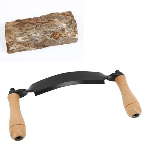 Niiyen abbassata abbassata utensile raschietto in legno raschietto in di debarking per la barca della corteccia per la formazione per modellare e levigare il legno (Tipo curvo)