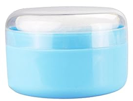 CIMAXIC 2satz Puderquaste Mit Sifter Für Körperpuder Leerer Behälter Für Babypuder Und Erwachsenenpuder Für Zuhause Und