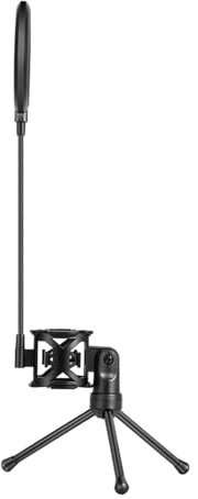 Microphone Shock Mount And Windscreen With Height Adjustable Tripod For Recorded Speech And Singing Widely Use