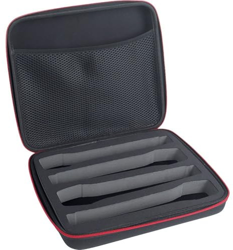 Tsffae Borsa per Microfono Wireless Custodia per Microfono Custodia per Trasporto del Microfono Custodia Portatile per Microfono Viaggio Custodia in Schiuma Regolabile per Microfoni Wireless