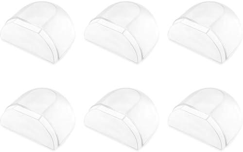 6er Türstopper Boden zum Kleben, Transparente Selbstklebende Bodentürstopper für alle Hartböden geeignet Türpuffer Boden Wandpuffer Zum Schutz Von Wand und Möbel