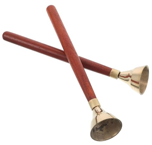 HAMPPLIES Orff Percussionsklocka för Pojke Flicka med Trähandtag Pedagogiskt Musikleksak för Förskola och Tidig Musikundervisning Lämplig för Små Barns Motorik och Kreativitet