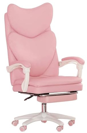 HTERWQEA Sedia da ufficio ergonomica for gaming con schienale sollevabile, comoda sedia girevole for lavoro al computer e sport donna