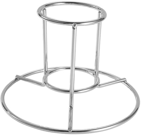 ANDRESLAD Support Rôtissoire Poulet Acier Inoxydable Accessoire Barbecue Polyvalent pour Camping Fête des Pères et Four Support Volaille Portable pour Poulet Dinde et Gibier Moyen