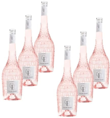 Lot 6x Vin rosé de Nîmes - AOP/HVE - Bouteille 750ml