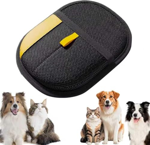 Reusable Pet Hair Removal Gloves 2026 – Electrostatic Grooming Mitt for Dogs and Cats, Deshedding Glove Removes Hair from Furniture, Sofas, Carpets, Clothes and Car Seats (1 PC)
