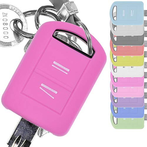 Soft Case Silikon Schutz Hülle Auto Schlüssel Rosa kompatibel mit Opel Combo C Corsa C Meriva A Tigra TwinTop