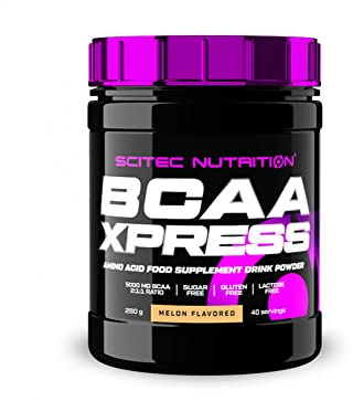 Scitec Nutrition BCAA-Xpress - Getränkepulver mit 2:1:1 Aminosäuren | Aminosäurezufuhr vor, während und nach dem Training - Leicht zu mischen - Zucker-, & Laktosefrei - 280 g, Melone