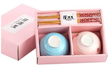 Lachineuse - Set di 2 scodelle di design giapponese