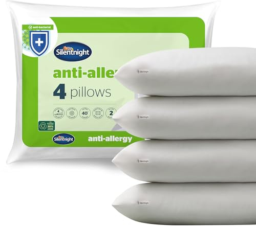 Silentnight Oreiller Anti-Allergique - Lot de 4
