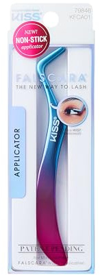KISS Falscara DIY Eyelash Extension Wisp Applicator for Mistake-Proof Artificial Lash Placement – Ergonomically Designed Handle to Easily Build Your Featherlight Synthetic Reusable Eyelash Clusters