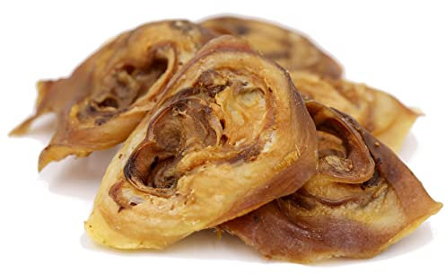 BREERs Getrocknete Schweineohrmuscheln für Hunde 1 Kg aus eigener Deutscher Herstellung, Kauartikel für Groß & Klein, Kauartikel aus Schwein, Hundeleckerli getreidefrei, Kausnack, Leckerli Hund