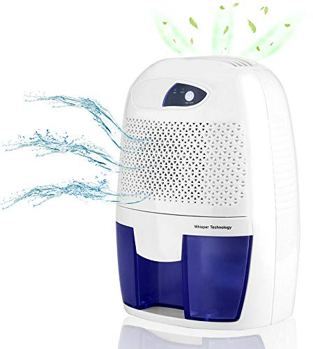 FUNKEEN Deumidificatore portatile da 500 ml, mini deumidificatore per la pulizia, piccoli assorbitori di umidità, rimuove umidità, muffa per casa, camera da letto, armadio, bagno, roulotte, garage