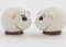 Pair of Sheep Salt & Pepper Shakers - Fun Ceramic Tableware Cruet Set - White and Black - 8cm