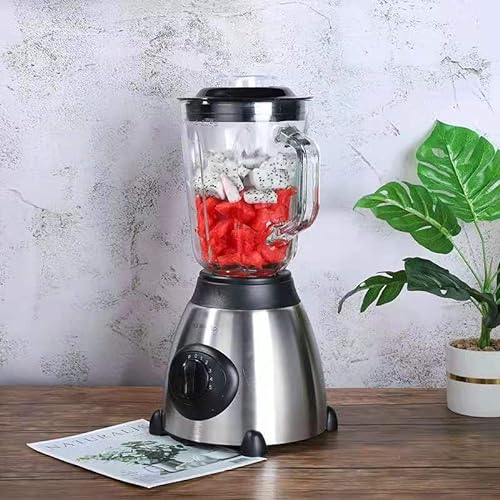 YXXHM- Blender Smoothie, Mixer Multifonction sans BPA, Capacité 800 ML, Bol en Verre, 800 W, 2 Vitesses + Fonction Pulse, 4 Lamesen Acier Inoxydable