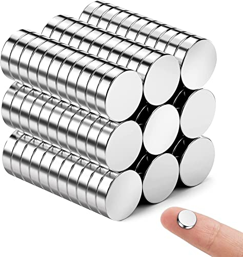 50 Stück Kühlschrankmagnete, Kleine Magnete zum Basteln, Whiteboard Magnete, Runde Magnet, Büromagnete, Winzige Magnet für Bauen, Foto, Postkarte, Werkzeuge - 8 x 2 mm