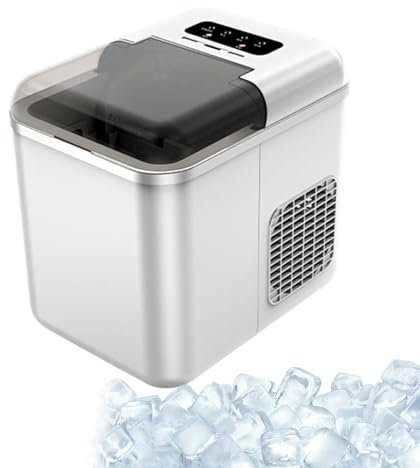 Lakenbroade Ice Makers Countertop,Can be controlled remotely,Pebble Ice Maker Machine with Crushed Ice, Can store 60 ice cubes,One-Click Operation,Self-Cleaning Countertop ice Machine