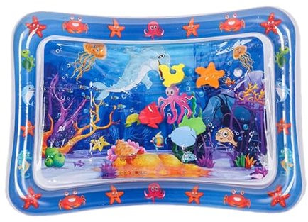 zwxqe Wasserspielmatte für Haustiere | Haustier-Wasserspielmatte | Spritzsprinkler-Pad für Hunde, bequemer Haustier-Spielbereich, tragbares Haustier-Wasserbett, beruhigende Matte, Wasser sensorisches
