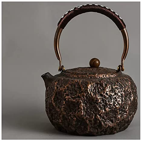 Teiera in ghisa, Teiera giapponese in ghisa, Teiera giapponese con infusore per foglie sciolte, Teiera giapponese con infusore per foglie sfuse, Bollitore da tè rivestito per interni