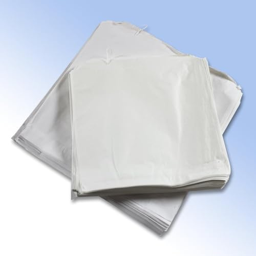 1000 White Sulphite Biodegradable Strung Paper Bags UK Made Small Size 5 x 5 (127 x 127mm)