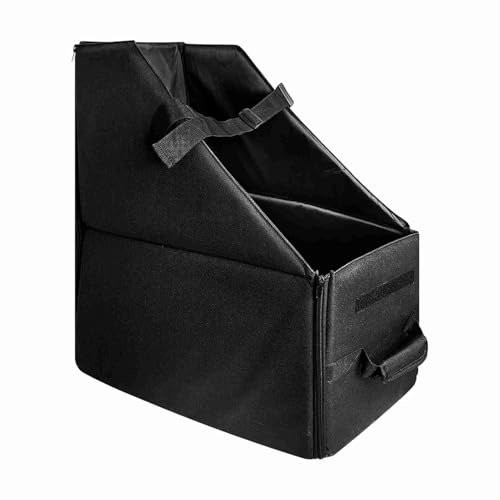 Brrnoo Boîte de Rangement de Vélo Pliante pour Coffre de Voiture, Conteneur de Transport de Vélo pour Les Voyages en Extérieur, Fixation Facile et Sécurisée, Conception Pliable (Black)