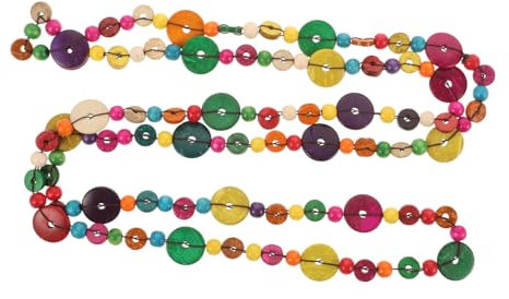 CALLARON Bunte Boho Halskette Für Damen Vintage Mehrreihig Kokosnuss Perlen Handgefertigt Strand Schmuck Geschenk Für Frauen Geburtstag Muttertag