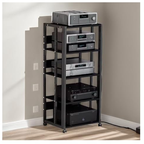 audio hifi rack regal 43 Zoll Hohes Audio-Rack, Stereokomponenten, CD-Player For Das Wohnzimmer Im Home Club Theater, Unterhaltungsständer For AV-Mediengeräte, Multifunktionales Lagerregal For TV-Zube