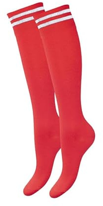 Milena Calze Alte Sopra Il Ginocchio Donna – Elastiche, Morbide e Traspiranti, Stile Casual Elegante, Perfette per Cosplay, Lavoro e Tempo Libero, Comode Tutto il Giorno – rosso