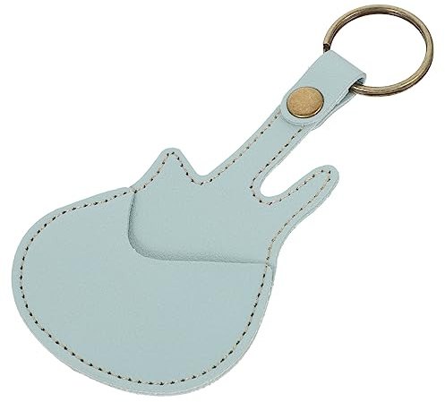 Warmhm Gitarrenplektren-etui Aus Leder Plektrenhalter Tragbar Aufbewahrungstasche Für Gitarrenpicks Tasche Gitarrenplektren Vitrine Für Gitarrenplektrenhalter