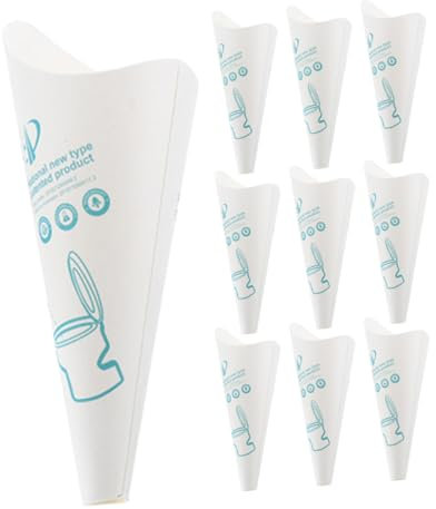 TOYANDONA Embudo Urinario Femenino Desechable De Papel Hidrófobo, 12 Unidades para Mujeres y Embarazadas, Portátil y Ecológico, Adecuado para Senderismo, Camping y Viajes Al Aire Libre