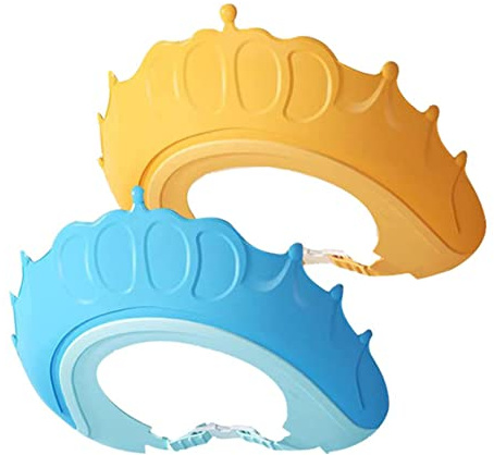 Gogogmee 2stücke Duschhaube Für Verstellbarem Visier Und Wiederverwendbar Zum Schutz Der Augen Und Ohren Beim Baden Oder Haarewaschen