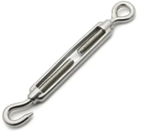 Tenditore del cavo Tenditore Filo Cavo in acciaio inossidabile 304 Bullone blu Tenditore Bullone Gancio Vite Cavo metallico Tenditore Connettore corda stretta(O to C,M6)