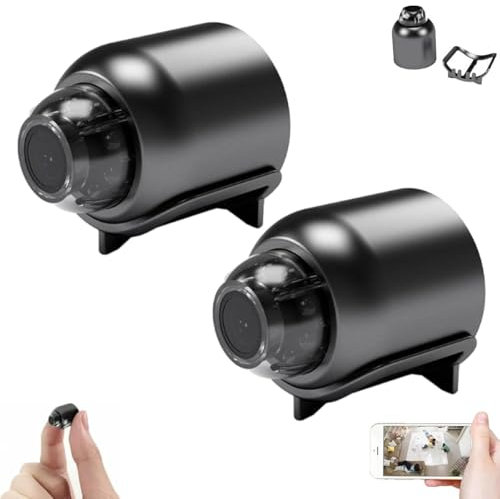 Mini Cámara Inalámbrica 4G WiFi HD 1080p, Cámaras De Seguridad For El Hogar, Cámara Oculta Pequeña For Interiores Y Exteriores con Audio Y Video, Cámara Compacta For Niñera, Visión Nocturna